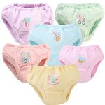 REVOLTEK Printed Brief Underwear Bottom Cotton Inner wear for Baby Kids Toddler Girls/Boys Pack of 6 (v-Shape Brief, 18-24 Months)