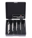 Accusize Industrial Tools 5pc ANSI M42(H.S.S.Plus 8% Cobalt) Center Drill Set, 0556-5500