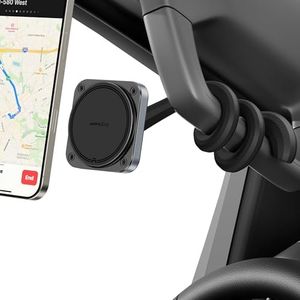 APPS2Car Magnetic Car Truck Pickup Grab Handle Phone Mount Holder Compatible with MagSafe iPhone 12-17 Fits A Pillar/Center Console Handle Bars for F150 Expedition Ram 1500 Jeep Wrangler JL Silverado