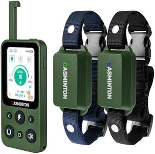 CASMINTON Shock Collar for 2Dogs [CRS01Pro] 126 Training Levels,4Powerful Modes with 2.8inch LCD high-Definition display100% Safe Training Collar for Large Medium Small Dogs IPX7 Waterproof Green
