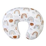 iEvolve Nursing Pillow Cover Breast feeding Pillow cover for Baby Boy Girl，Cover Only(RainbowBear)