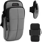 Prime Comfort Phone Arm Bands for Running, Armband Cell Phone Holder for Exercise (Gray)