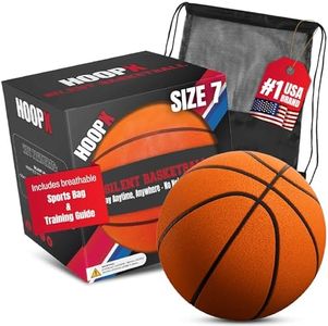 KeeKids The Official Silent Basketball | Size 7 (29.5”) | Airless Foam Basketball for Quiet Dribbling, Noiseless Indoor Training & Soft Bounce Play