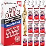10 Fly Strips Indoor Sticky Hanging