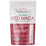 Organic Red Maca Root - 2000mg per Capsule - Peruvian Source - Gelatinized for Absorption - UK Manufactured - Pullulan (60 Capsule Pouch)