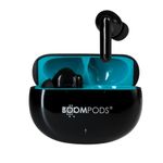 Boompods Skim Sustainable True Wireless Earbuds with Microphone, Bluetooth Earbuds Made From Ocean Bound Plastics, In Ear Headphones Buds with ENC Mic, IPX4 Rated TWS Earphones, 20 Hrs Playtime, Black