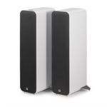 Q ACOUSTICS M40 Bluetooth Powered Floor standing Speakers HD Wireless Music Home Cinema Surround Sound System White – Tweeter 22mm, Mid Bass/Driver 2x 125mm, Freq. Response 38 Hz – 22 kHz