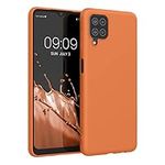 kwmobile Case Compatible with Samsung Galaxy A12 Case - Soft Slim Protective TPU Silicone Cover - Fruity Orange