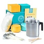 Hearts & Crafts DIY Complete Soy Wax Candle Making Kit - 1lb Soy Candle Wax and All Candle Making Supplies Included and Candle Jars - Complete DIY Candle Making Kit for Adults, Kids, & Beginners