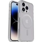 Otterbox Case for iPhone 14 Pro Symmetry+ Clear for MagSafe, shock and drop resistant, slim, tested 3x MIL-STD 810G standards, antimicrobial protection, Transparent