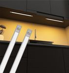 DOJI Profile Light | Aluminium Under Cabinet Light | Kitchen Lights Under Cabinet | Profile Lights for Ceiling,Wardrobe, cupbroad | Color-Warm White,Pack of 1 (12 Inch, 1 Feet)