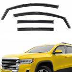 AEROGUYS in-Channel Window Deflectors Extra Durable Window Visors Rain Guards Fit for GMC Acadia 2017-2023, Sun Visors, Wind Vent Visors, Car Accessories - 4 pcs. AG0683