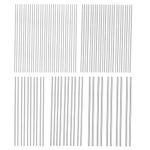 BBYPP 80PCS Stainless Steel Rods 40cm, 5 Diameters 1mm 1.5mm 2mm 2.5mm 3mm Stainless Steel Round Solid Metal Rod for DIY Craft