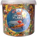 SAKANA Multi-Pond Flakes | Premium Quality Aquatic Fish Food Mixture | Perfectly Balanced, All-Round Daily Feed for Cold-Water Fish | Healthy, Easily Digestible & Great Source of Nutrients (10L)