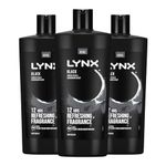 Lynx Shower Gel 12 Hours of Long Lasting Refreshing Fragrance Body Wash with Plant-Based Moisturisers for Men XXXL Size Body Cleanser for Naturally Soft Skin, 700ml (Black, Buy 3)