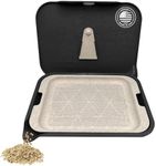 Santa Cruz Shredder Tray Kit With Spout For Easy Filling Smooth Rounded Edges - Small(Black)