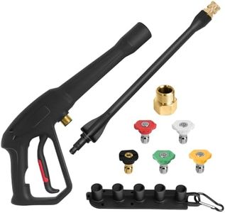 Pressure Washer Gun kit, for Ryobi Karcher Powerstroke Pressure Washer Gun — Power Washer Gun with 5 Spray Nozzles — 2000 PSI MAX