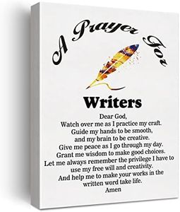 a Writer's Prayer Canvas Home Wall Art Decor Writers Gift Painting 11.5x15 Poster Framed Ready to Hang