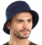 Navy Bucket Hat for Women & Men - Large UV Protection Sun Hat UPF 50 for Fishing, Safari, Beach, Boating & Golf