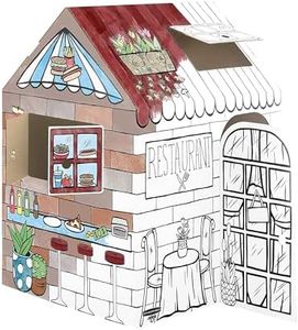 Bankers Box at Play Color in Treats N' Eats Playhouse, Cardboard Playhouse and Life Size Craft Activity for Kids and Families