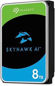 Seagate Skyhawk AI 8TB Video Internal Hard Drive HDD – 3.5 Inch SATA 6Gb/s 256MB Cache for DVR NVR Security Camera System with in-House Rescue Services (ST8000VEZ01)