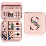 TINGN Travel Jewellery Box, Travel Jewellery Organiser, Travel Jewellery Case,18th Birthday Gifts for Girls, Teenage Girls Gifts, Gifts for Girls Personalised jewellery box R