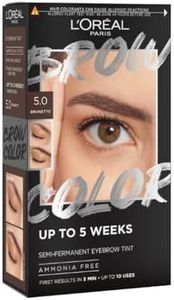 L'Oréal Paris, Semi-Permanent Eyebrow Tint, Lasts up to 5 Weeks, Visible Results in 5 Minutes, Up to 10 Uses, Ammonia Free, Brow colour, Shade: 5.0 Brunette