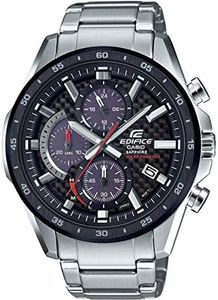 Casio Reloj Automático Hombre 44.00mm con dial Analógico Negro y Correa Plata EFS-S540DB-1AUEF