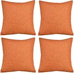 GONOVE Cushion Cover,4 Pack 45×45cm Linen Cotton Pillowcase Vintage Style Square Throw Pillow Covers Decorative Cushion Covers for Sofa, Couch, Bed, Bench