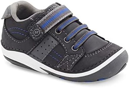 Stride Rite Baby Boys SRT SM Artie Sneaker, Grey, 3 Infant