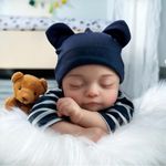 JIZHI Reborn Babies - 17 Inches Handmade Lifelike Baby Dolls Boy Soft Cloth Body with Feeding Kit, Like a Real Baby (reborn boy)