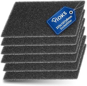 Filter Foam Filter Set of 6 Replacement for Whirlpool 481010354757 for Dryer Base Filter 225 x 107 x 8 mm on Heat Exchanger Filter Sponge Heat Pump Dryer Sponge Filter Mat Condenser