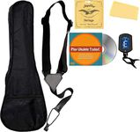 Baritone Ukulele Accessory Bundle with Gig Bag, Aquila Strings, Tuner, Strap, Fender Play Online Lessons, Austin Bazaar Instructional DVD, and Polishing Cloth