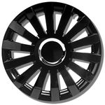 ALBRECHT automotive 49237 Car Wheel Trims Sail 17 " inches, 1 Set of 4 Units, Black Plus