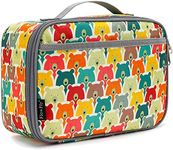 FlowFly Kids Lunch Box Insulated Soft Bag Mini Cooler Back to School Thermal Meal Tote Kit for Girls, Boys, Bear