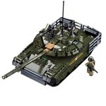 Tarcury T-80 Main Battle Tank Model - 1:35 Scale, 798 PCS Military Army Toy Set with 2 Toy Soldiers, Building Bricks for Kids & Adults, Ideal Gift for Military Fans