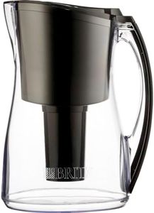 Brita 8 Cup Filter Pitcher, Reduces Chlorine taste and odour from Tap Water, Filters 151 Litres, Marina, Black