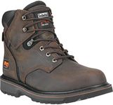 Timberland Pro - Mens 6" Pit Boss Soft Toe Shoe, 9.5 2E UK, Dark Brown