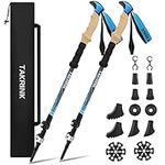 2 Packs Trekking Poles 65-135cm Tel