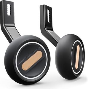 Empathech Training Wheels for 12 inch Bike, Safety Max—High-Strength Steel with Anti-Tip Design, Long-Lasting Light Up Bicycle Training Wheels for Kids Bike, Fits 12'' Single-Speed Only, Black