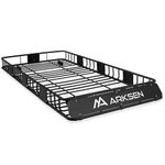 ARKSEN 84 x 39 x 6 Inch Universal 250LB Heavy Duty Roof Rack Cargo with Extension Car Top Luggage Holder Carrier Basket for SUV, Truck, & Car Steel Construction