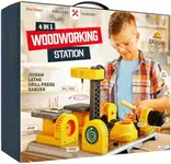 4 in 1 Woodworking Station for Kids