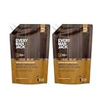 Every Man Jack Amber + Sandalwood Mens Body Wash Refill Starter Pouch - Cleanse, Nourish, and Hydrate Skin - Naturally Derived Ingredients - Paraben Free, Phthalate Free, Dye Free (2-1065 mL pouches)