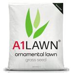 A1 Lawn AM Pro 1 Ornamental Lawn Grass Seed, 10kg (200m2) – No Rye, UK Luxury, Low Maintenance Slow Growing, Fresh - Ideal for Patch Repair, Over Seeding, New Show Lawns & Thickening. DEFRA Approved.