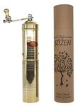 Sözen Degirmenleri - Classic Handmade Manual Coffee Grinder Pepper Grinder Hand Grinder Brass Turkish style - El Yapimi Kahve Degirmeni (23 cm)