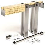 Villar Home Designs Heavy Duty Sliding Pocket Door Hardware Kit with Soft Close and Multipass Pocket Frame (Pocket Door Kit for 24’’ x 84’’, 28’’ x 84’’, 30’’ x 84’’, 32’’ x 84’’, 36’’ x 84’’)