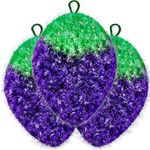 Dish Scrubbie Eggplant (1Pc) | Cute and Colorful Scrubber for All Purpose Scrubbing | Dishwashing, Scrubbers, Bathrooms, Floors, General Use …