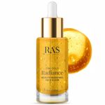 RAS Luxury Oils 24K Gold Radiance Elixir Face Serum for Glowing Skin & Skin Brightening | Face Oil | Nourish & Repair | Reduce Wrinkles, Acne & Dark Spots | (6 ml)