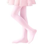 Ballet Tights Girls Dance Tights School Girl Footed Leggings Kids Ultra Soft Pantyhose Stockings 5-8 Years Kids 1 Pack (Pink)