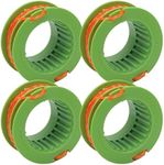 KASturrboo AS1300 Replacement Trimmer Spool Compatible with EGO 15inch ST1500/ ST1500-S, 0.095'' 15Feet String Wound Line, Auto Feed Dual Twist Line (4 Pack)